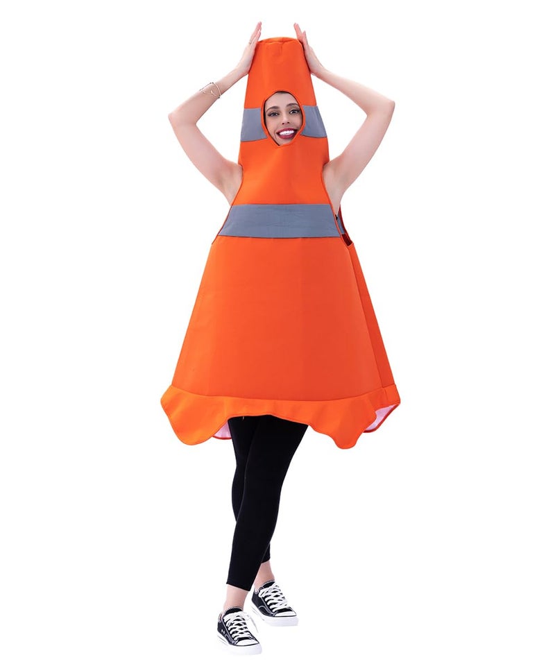 Seasons Women Construction Cone Costume - Image 5